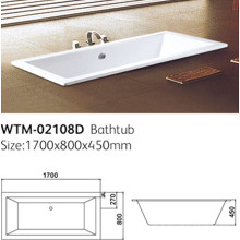 Quadratische Drop-in-Acryl-Badewannen (wtm-02108D)